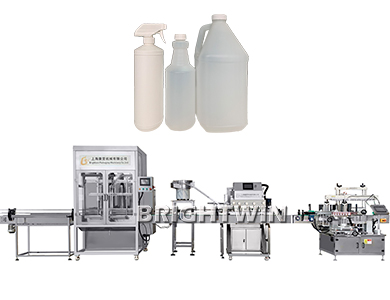 4頭5L洗手液灌裝機，搓蓋機配震動料盤，多功能貼標機線-復制-復制